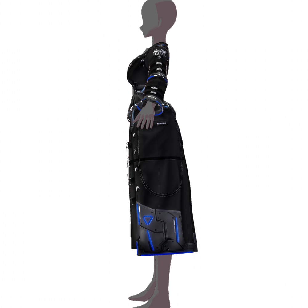 VRoid用 4色展開 サイバーコート "R.E.A.P.E.R." - Cyber Coat "R.E.A.P.E.R." 4Colors