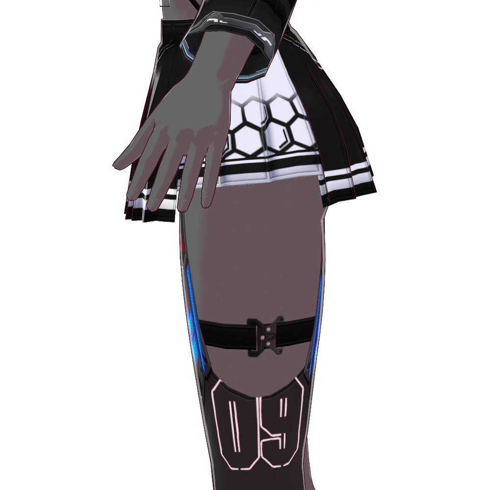 VRoid用 4色*2色展開 サイバージャケット "N.A.C.H.T." - Cyber Jacket "N.A.C.H.T." 4*2Colors