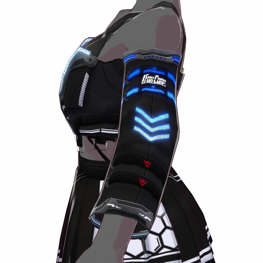 VRoid用 4色*2色展開 サイバージャケット "N.A.C.H.T." - Cyber Jacket "N.A.C.H.T." 4*2Colors