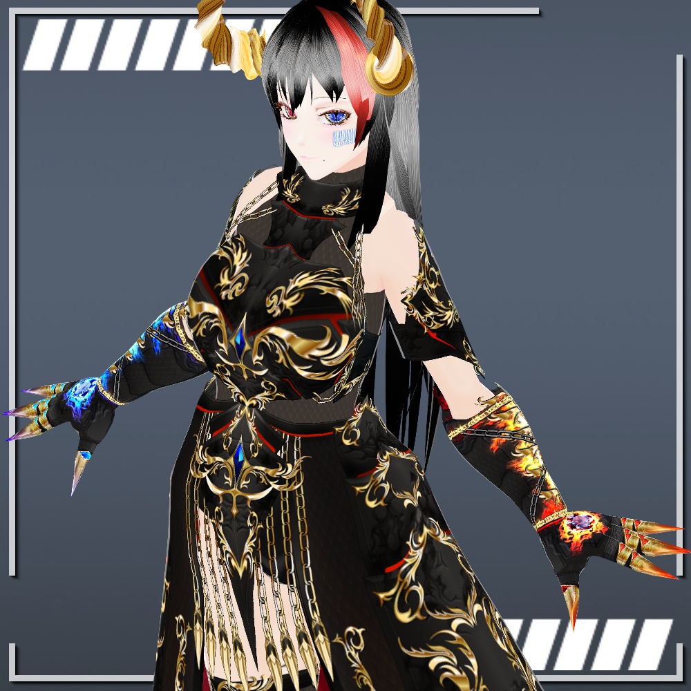 VRoid用 竜の爪/悪魔の爪 - Dragon Claws/Daemon Claws