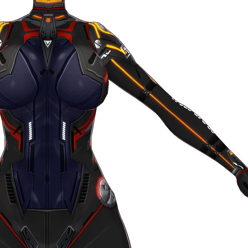 VRoid用 4色*4色展開 サイバースーツ "OBS-N" - Cyber Suits "OBS-N" 4*4Colors