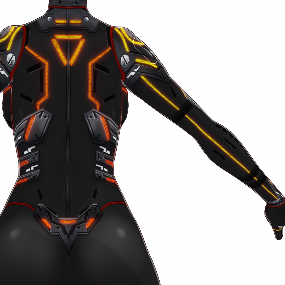 VRoid用 4色*4色展開 サイバースーツ "OBS-N" - Cyber Suits "OBS-N" 4*4Colors