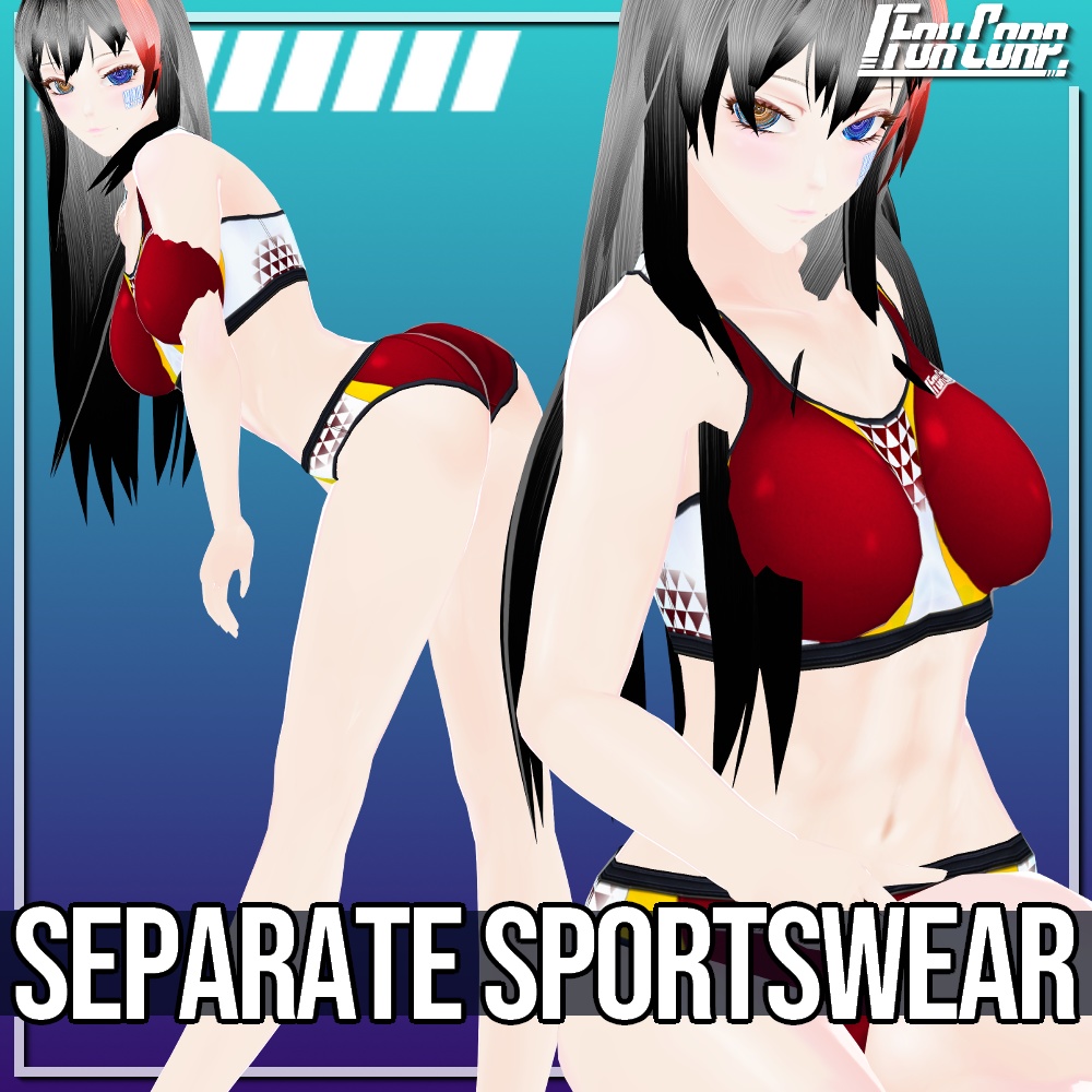 VRoid用 6色展開 セパレートスポーツウェア/水着 - Separate Sportswear/Swimsuits 6Colors