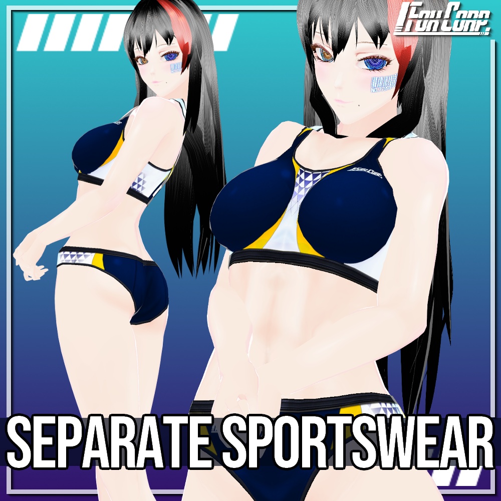 VRoid用 6色展開 セパレートスポーツウェア/水着 - Separate Sportswear/Swimsuits 6Colors
