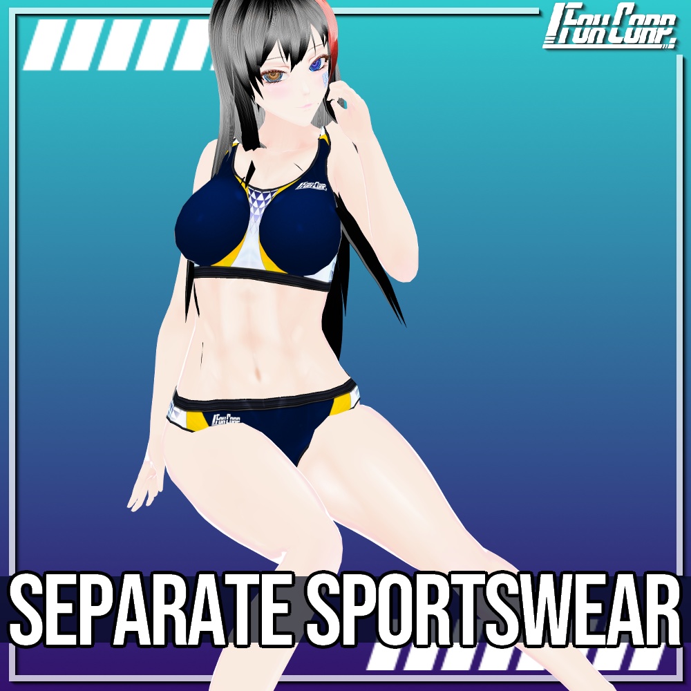 VRoid用 6色展開 セパレートスポーツウェア/水着 - Separate Sportswear/Swimsuits 6Colors