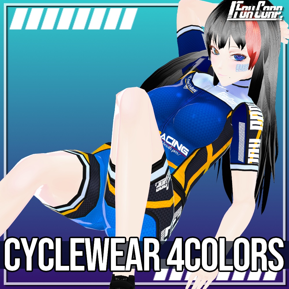 VRoid用 4色展開 サイクルウェアセット - CycleWear 4Colors