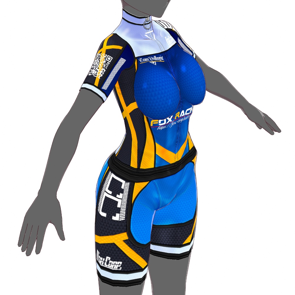 VRoid用 4色展開 サイクルウェアセット - CycleWear 4Colors