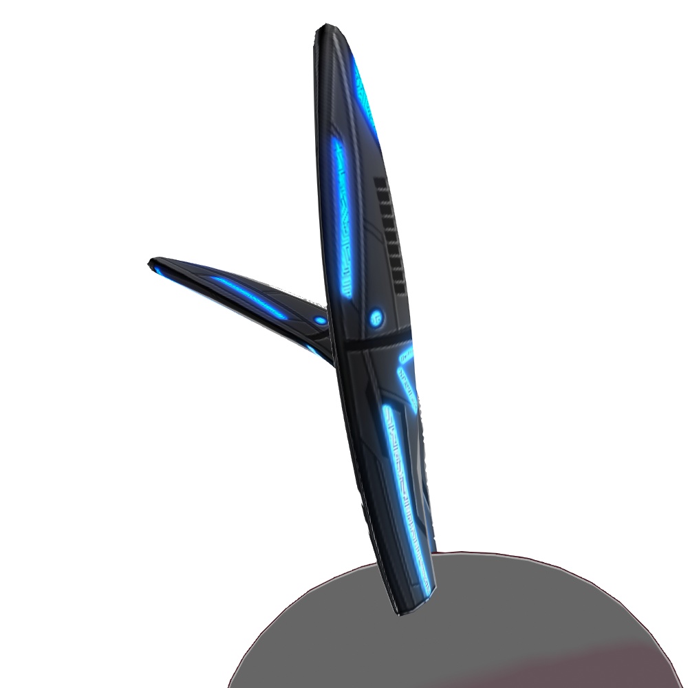 VRoid用 4x2色展開 サイバーラビットイヤー - Cyber Rabbit Ear 4x2Colors