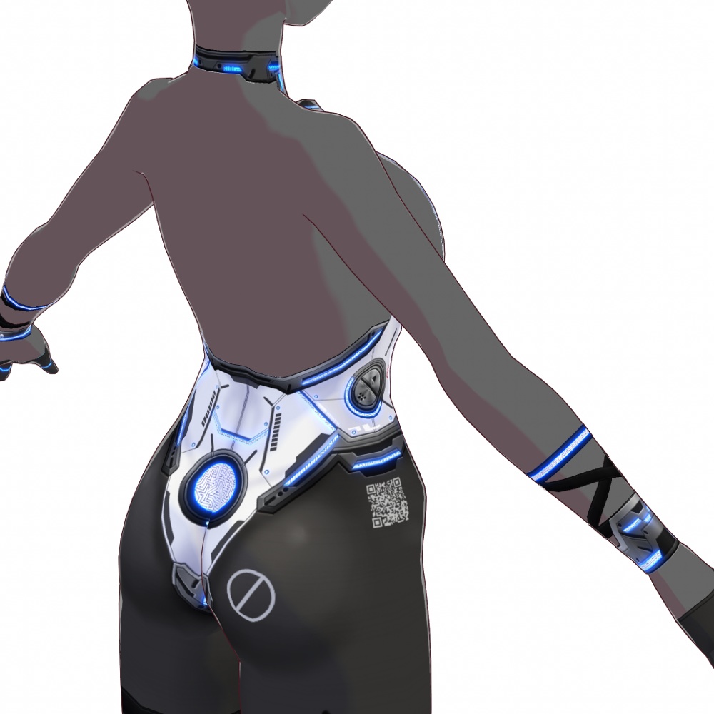 VRoid用 4x2色展開 サイバーバニースーツ - Cyber Bunny Suits 4x2Colors