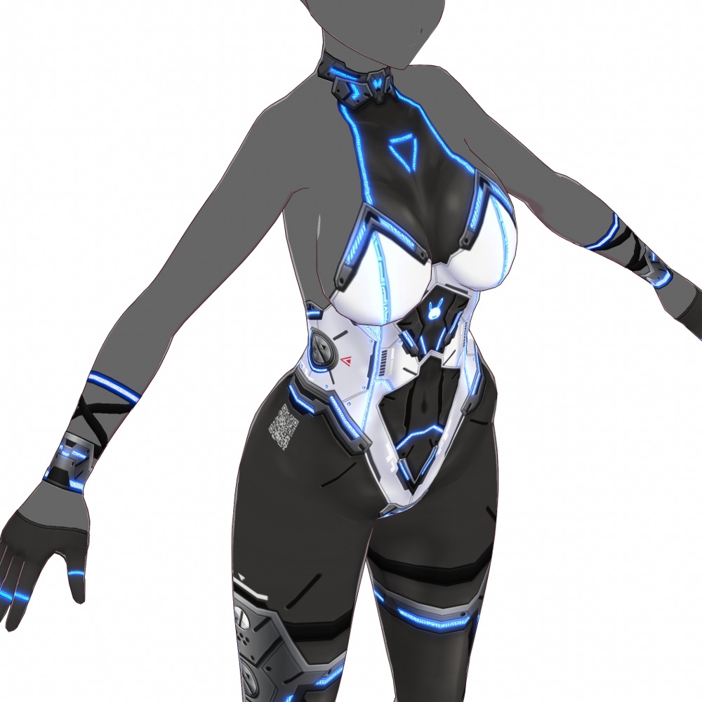 VRoid用 4x2色展開 サイバーバニースーツ - Cyber Bunny Suits 4x2Colors