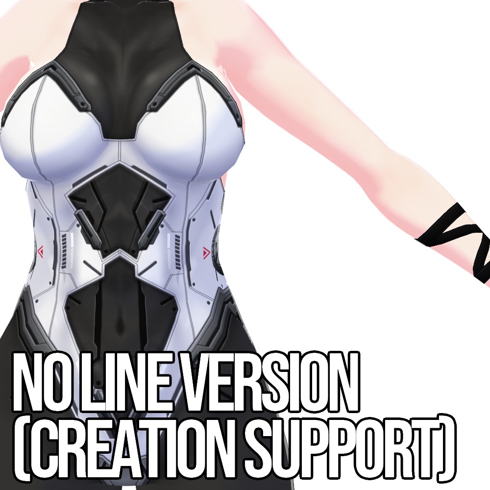 VRoid用 4x2色展開 サイバーバニースーツ - Cyber Bunny Suits 4x2Colors