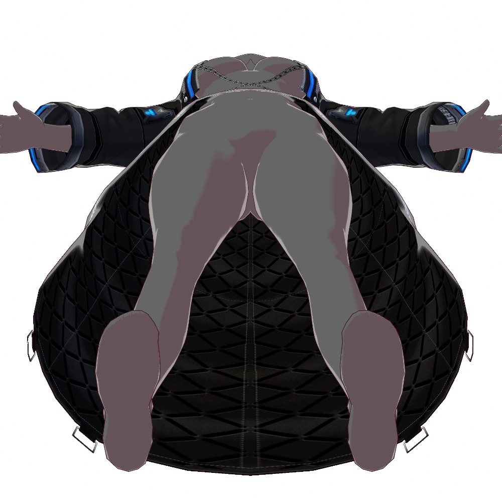 VRoid用 4x2色展開 サイバーコート "D.I.E.Z." - Cyber Coat "D.I.E.Z." 4x2Colors