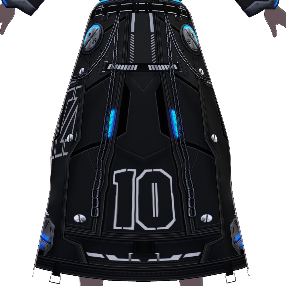 VRoid用 4x2色展開 サイバーコート "D.I.E.Z." - Cyber Coat "D.I.E.Z." 4x2Colors