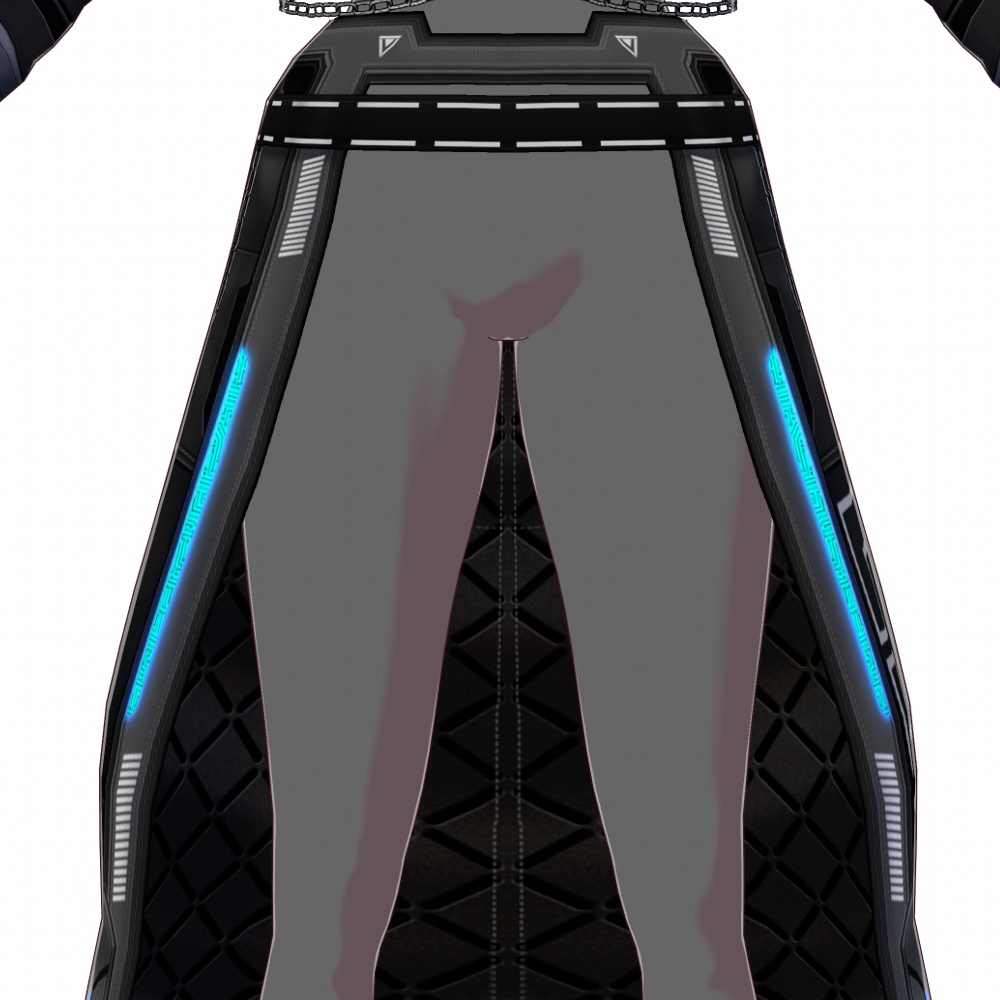 VRoid用 4x2色展開 サイバーコート "D.I.E.Z." - Cyber Coat "D.I.E.Z." 4x2Colors