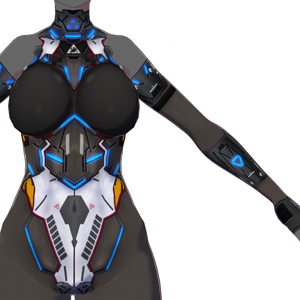 VRoid用 3色*4色展開 サイバースーツ "OBS-V" - Cyber Suits "OBS-V" 3*4Colors