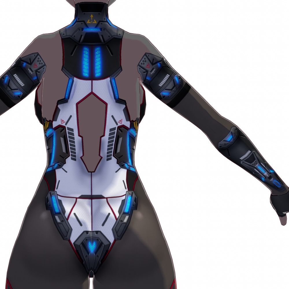 VRoid用 3色*4色展開 サイバースーツ "OBS-V" - Cyber Suits "OBS-V" 3*4Colors