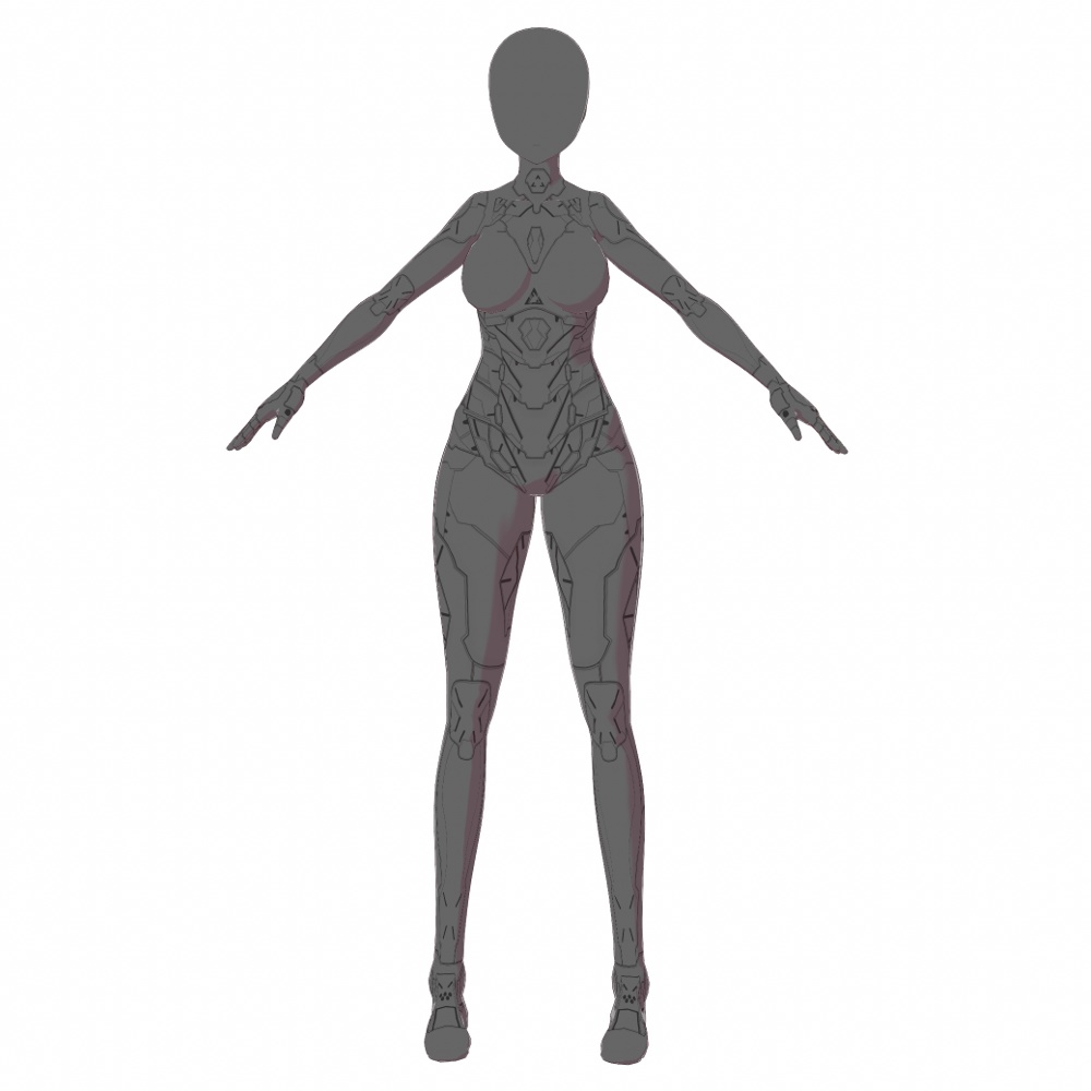 VRoid用 アンドロイドボディペイント - Android Body Paint