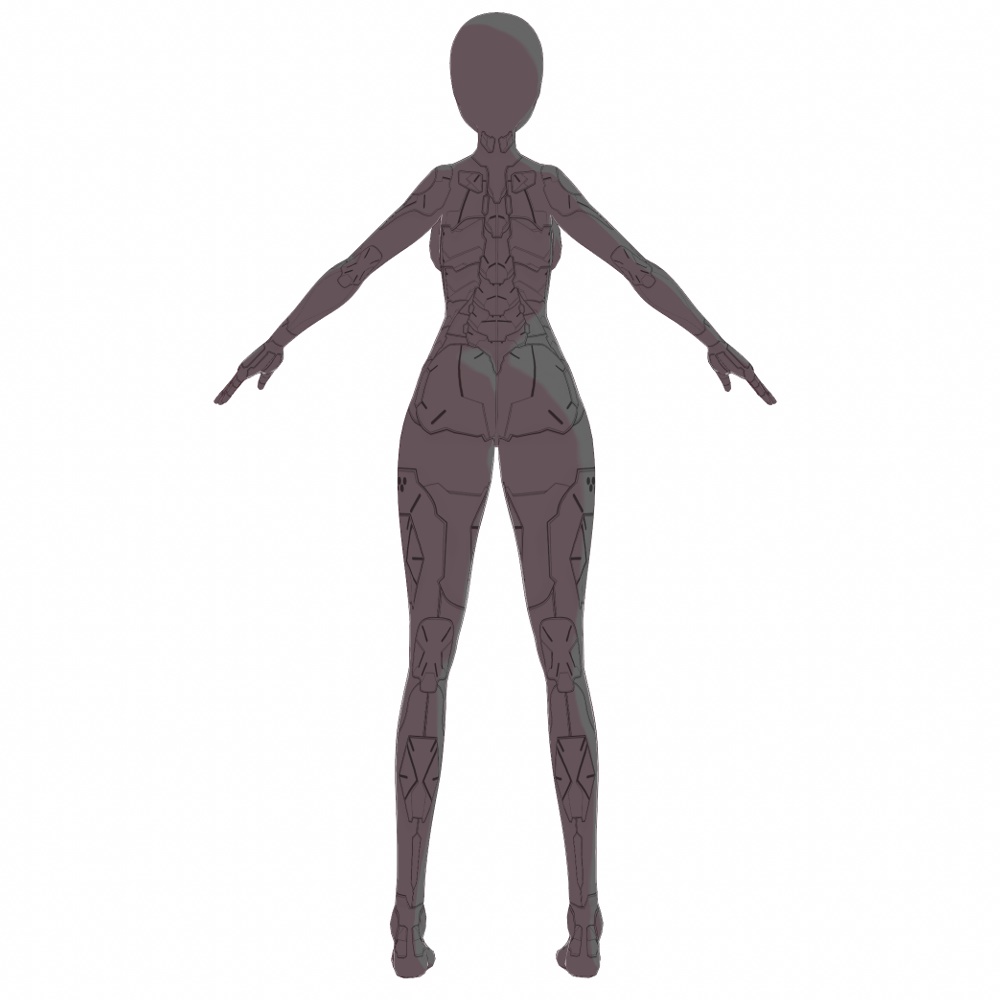 VRoid用 アンドロイドボディペイント - Android Body Paint