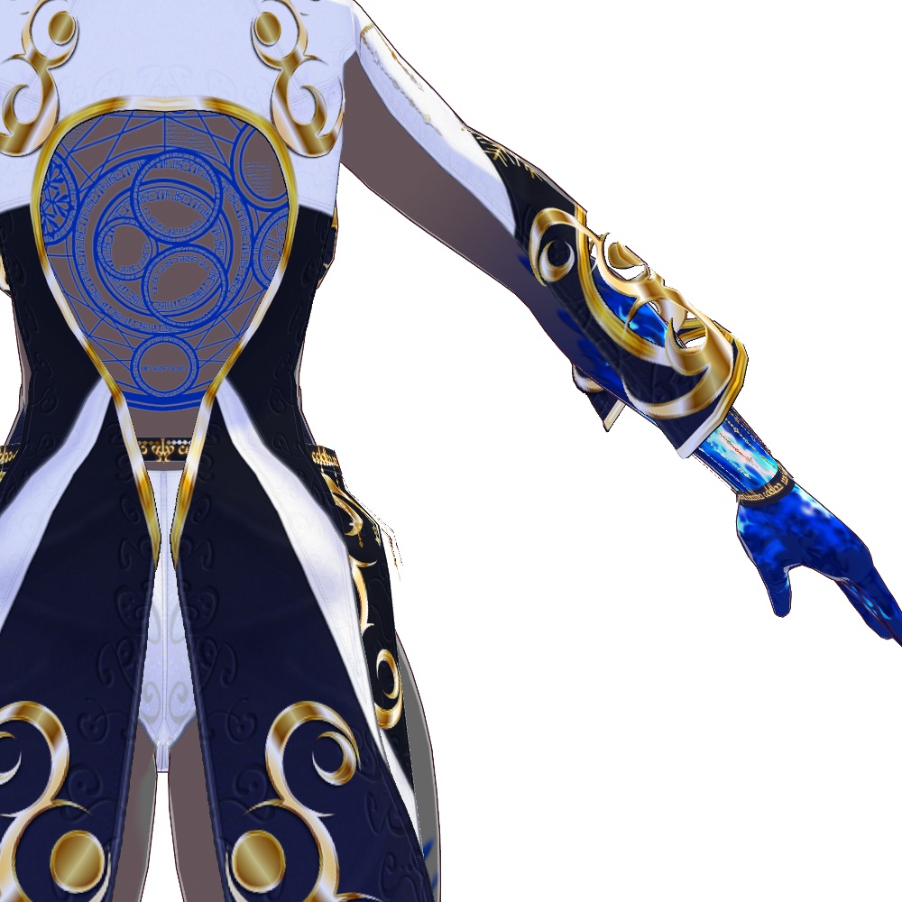 VRoid用 ウィッチドレス "フロストバーン" - Witchcraft "Frostburn"