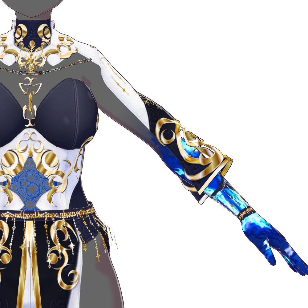 VRoid用 ウィッチドレス "フロストバーン" - Witchcraft "Frostburn"