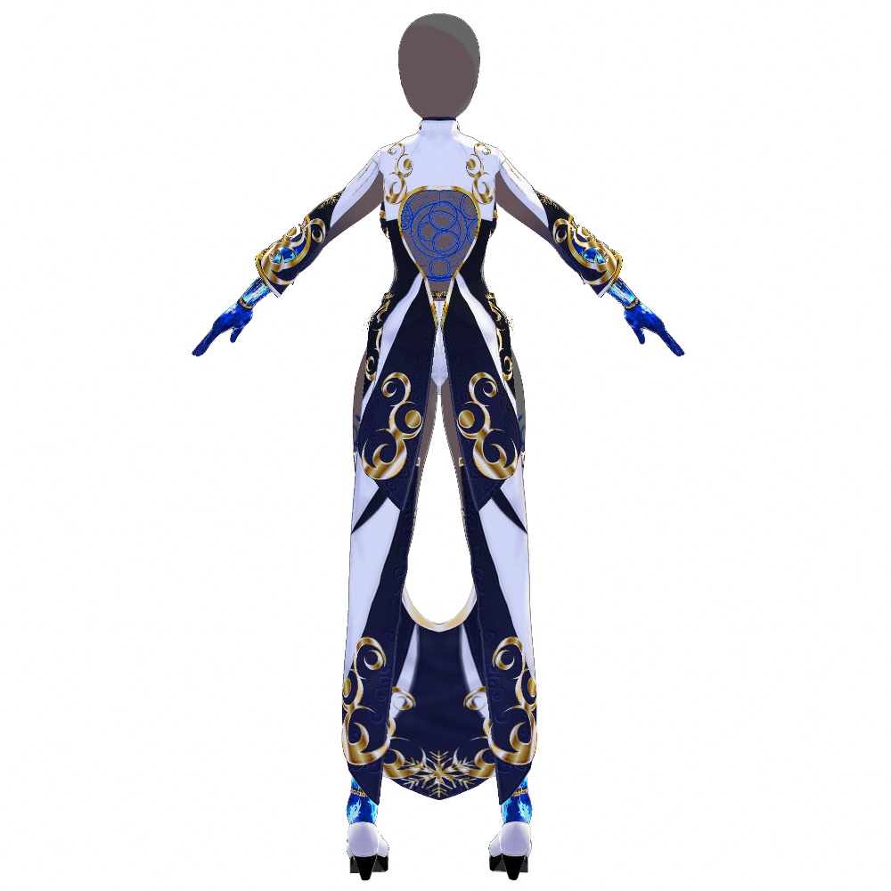 VRoid用 ウィッチドレス "フロストバーン" - Witchcraft "Frostburn"