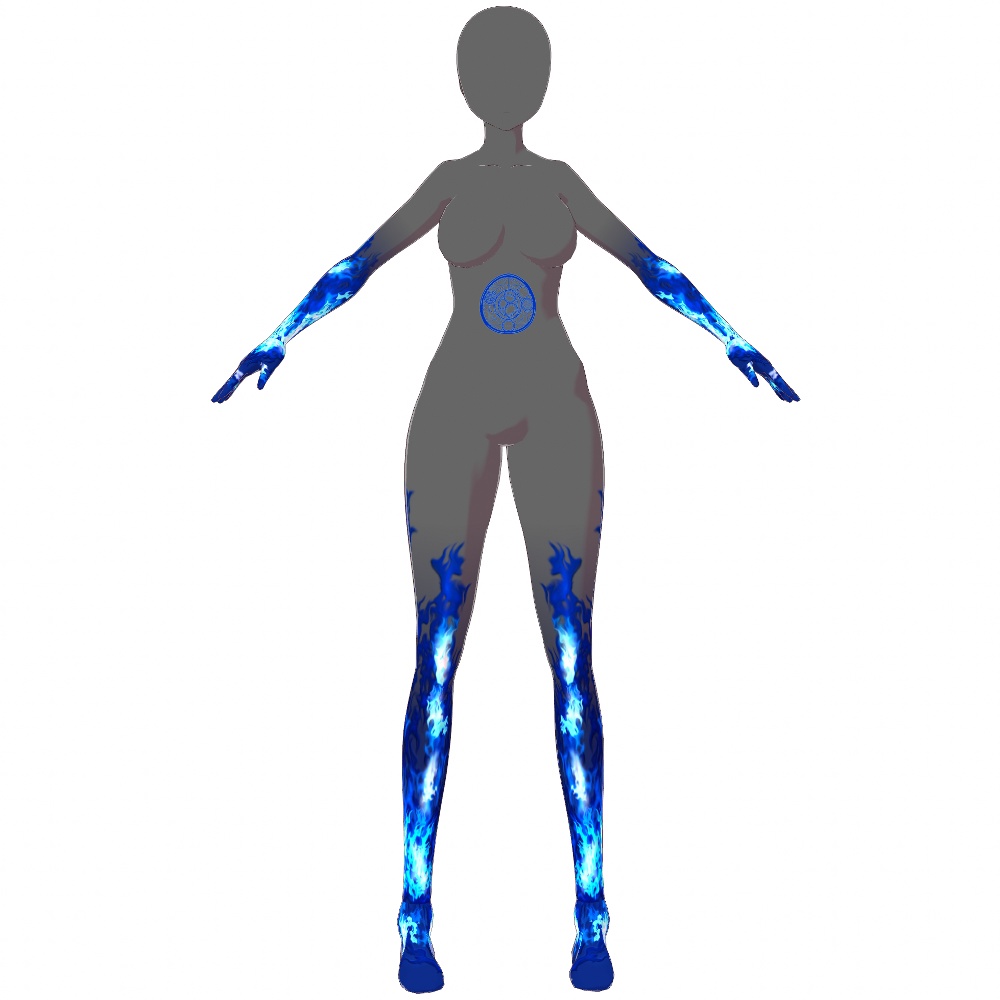 VRoid用 ウィッチドレス "フロストバーン" - Witchcraft "Frostburn"