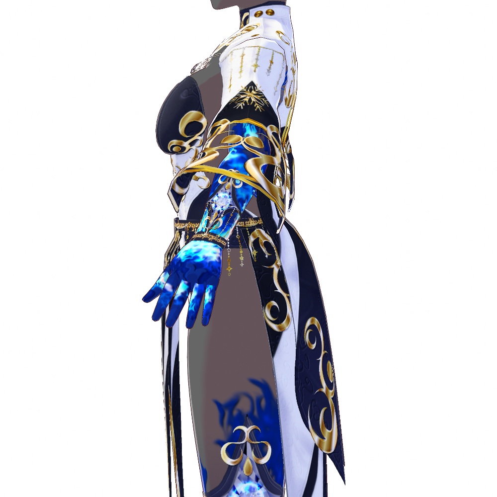 VRoid用 ウィッチドレス "フロストバーン" - Witchcraft "Frostburn"