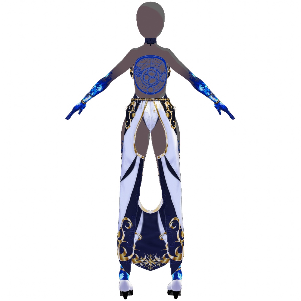 VRoid用 ウィッチドレス "フロストバーン" - Witchcraft "Frostburn"