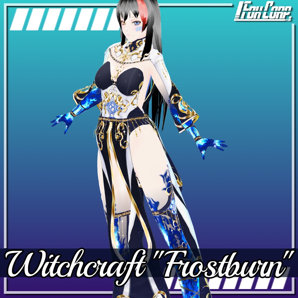 VRoid用 ウィッチドレス "フロストバーン" - Witchcraft "Frostburn"