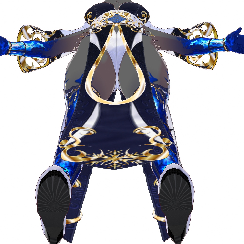 VRoid用 ウィッチドレス "フロストバーン" - Witchcraft "Frostburn"