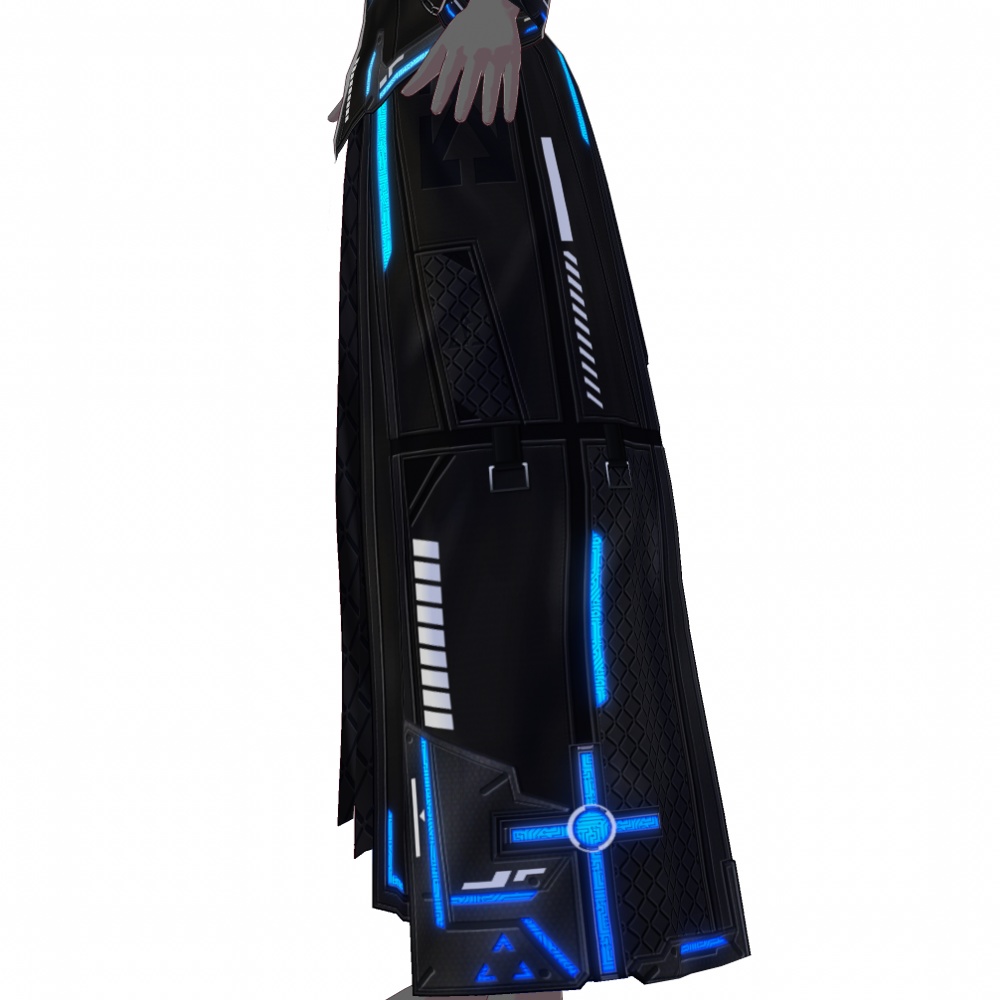 VRoid用 4色展開 サイバーコート "J.A.G.E.R." - Cyber Coat "J.A.G.E.R." 4Colors