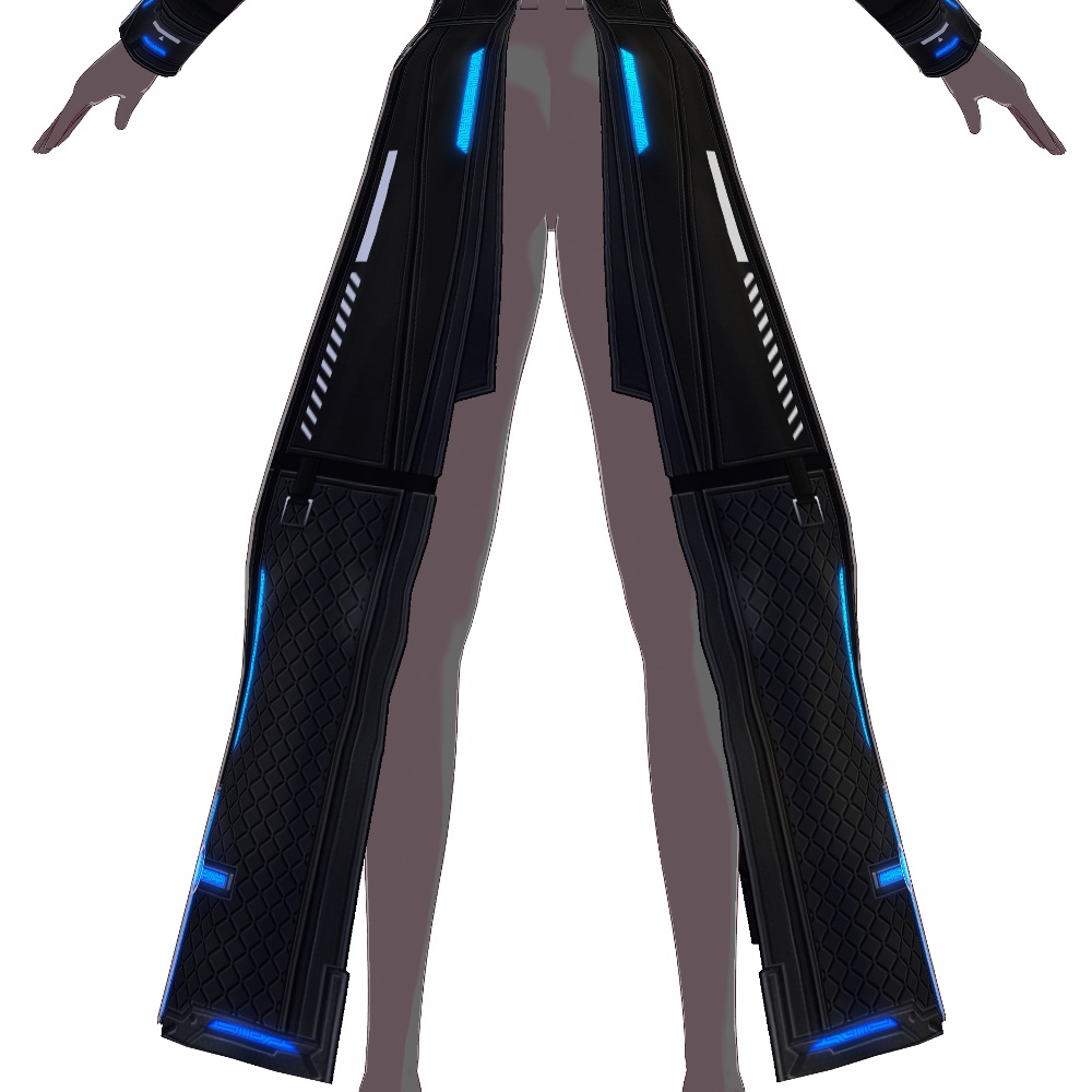 VRoid用 4色展開 サイバーコート "J.A.G.E.R." - Cyber Coat "J.A.G.E.R." 4Colors