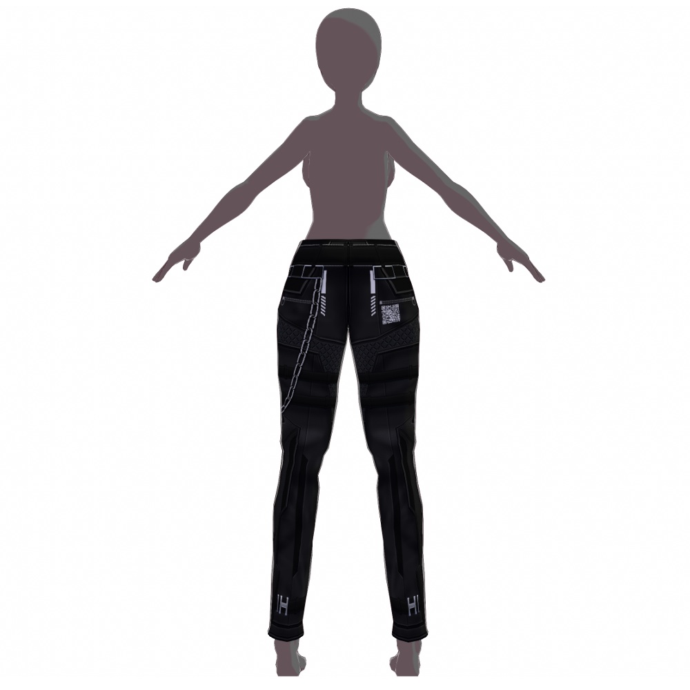 VRoid用 サイバーロング/ショートパンツ 3Colors - Cyber Short/Long Pants 3Colors