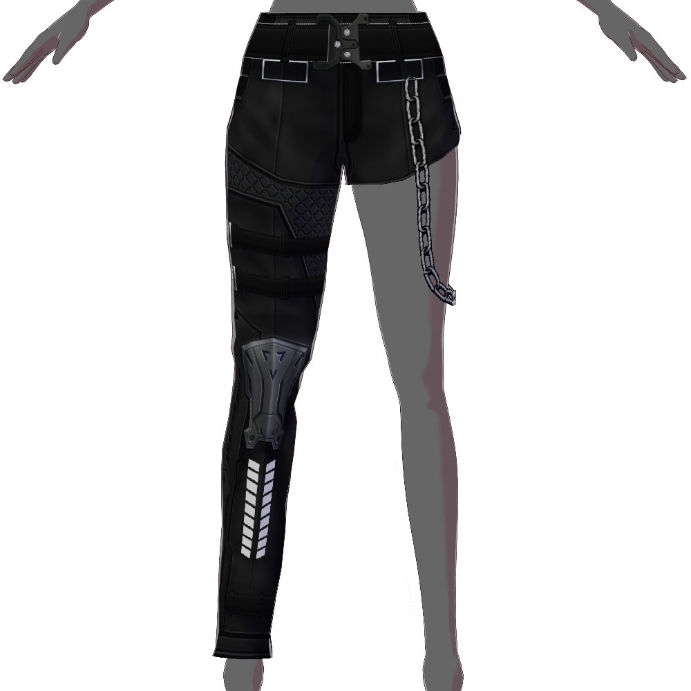 VRoid用 サイバーロング/ショートパンツ 3Colors - Cyber Short/Long Pants 3Colors
