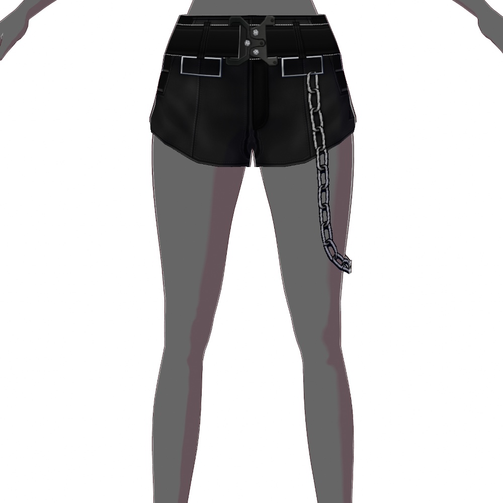 VRoid用 サイバーロング/ショートパンツ 3Colors - Cyber Short/Long Pants 3Colors