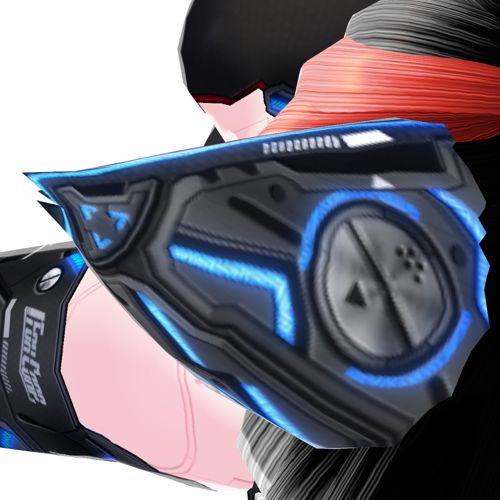 VRoid用 4色展開 サイバー猫耳 デザイン3 - Cyber Cat Ear Design3 4Colors