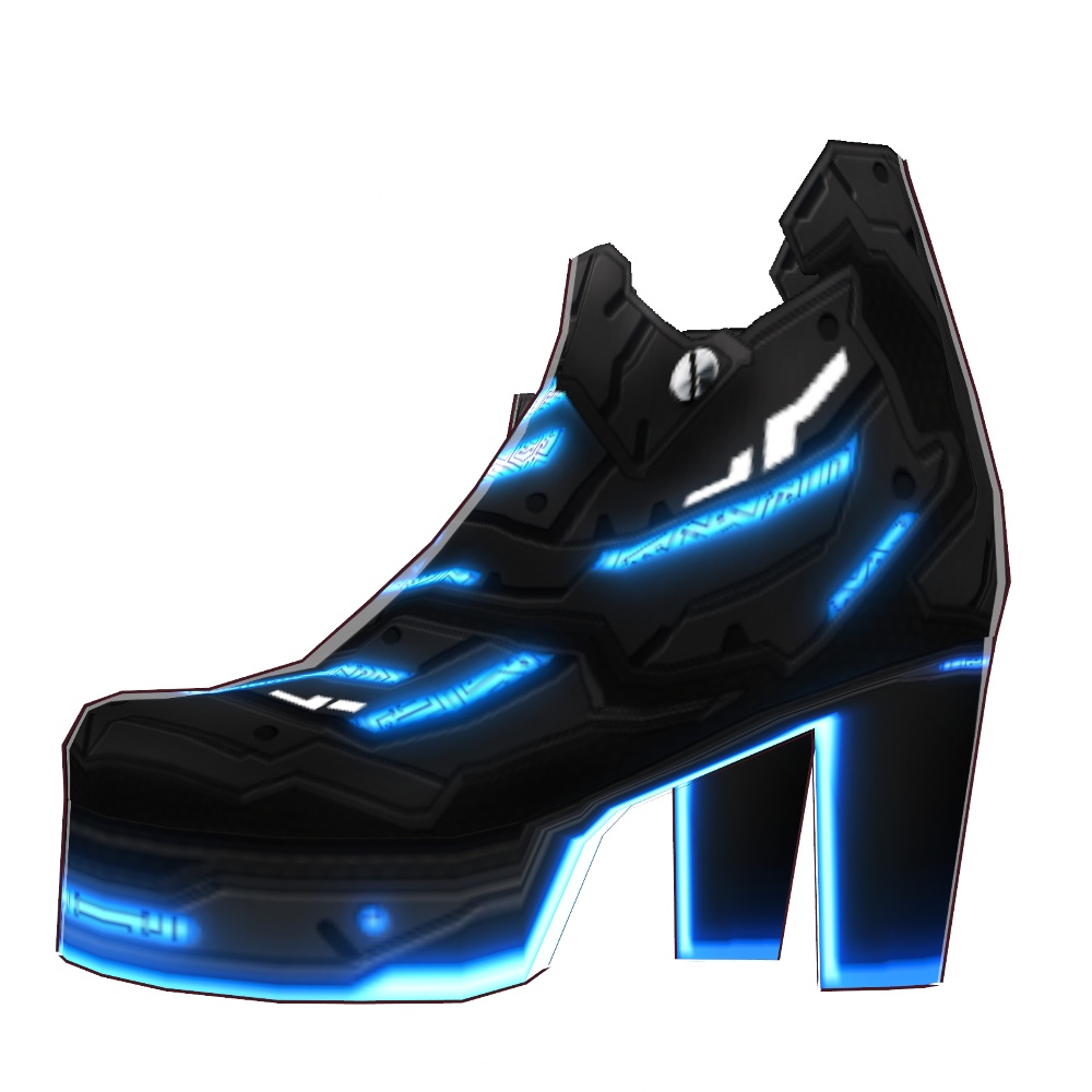 VRoid用 4*3色展開 サイバーブーツ デザイン3 - Cyber Boots Design3 4*3Colors