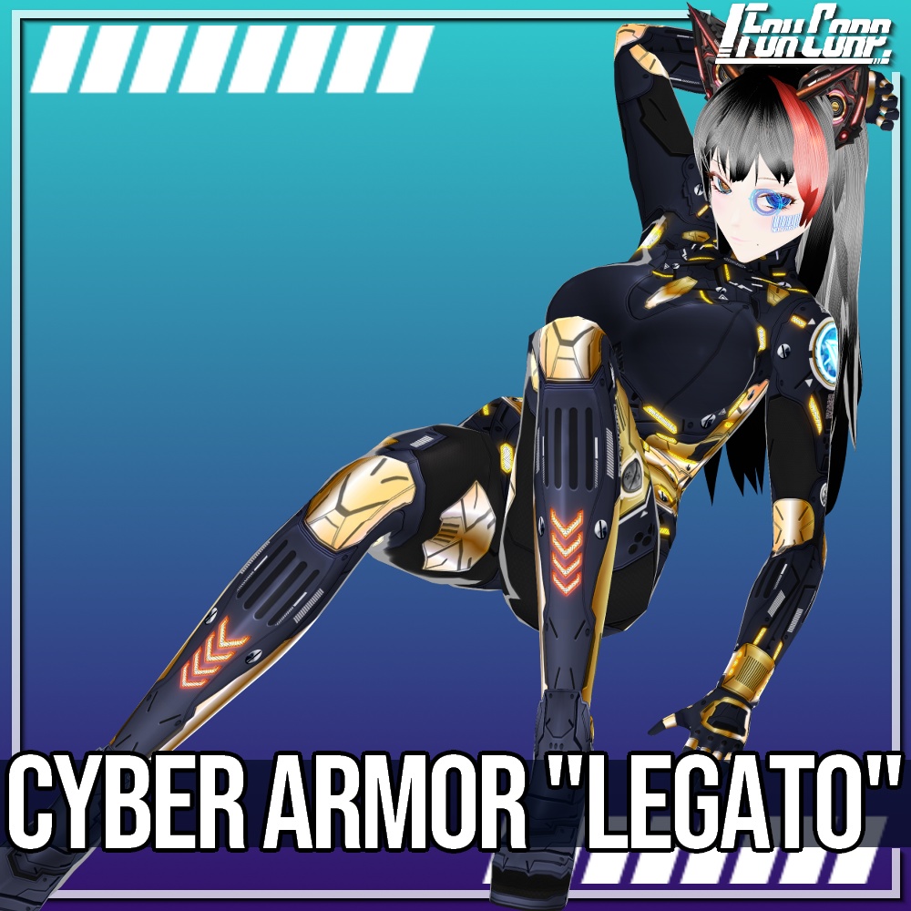 VRoid用 3*4色展開 サイバーアーマー 第2世代 "LEGATO" - Cyber Armor 2nd Gen. "LEGATO" 3*4Colors