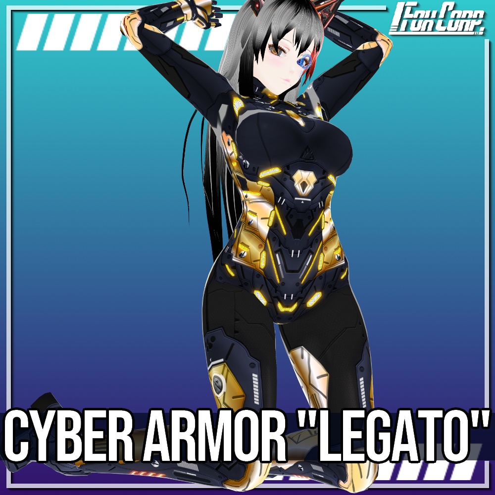 VRoid用 3*4色展開 サイバーアーマー 第2世代 "LEGATO" - Cyber Armor 2nd Gen. "LEGATO" 3*4Colors