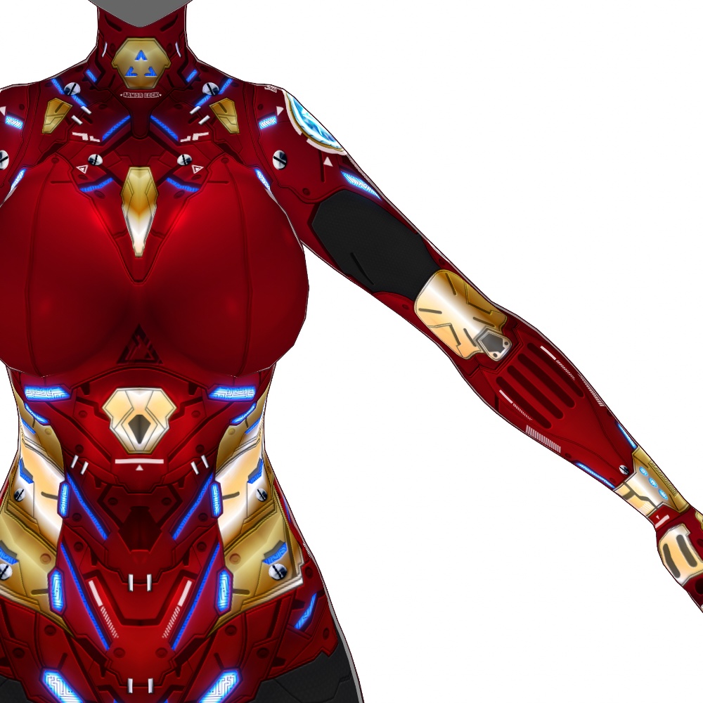 VRoid用 3*4色展開 サイバーアーマー 第2世代 "LEGATO" - Cyber Armor 2nd Gen. "LEGATO" 3*4Colors