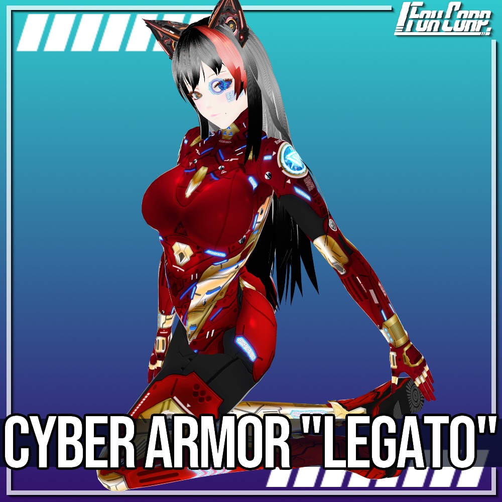 VRoid用 3*4色展開 サイバーアーマー 第2世代 "LEGATO" - Cyber Armor 2nd Gen. "LEGATO" 3*4Colors