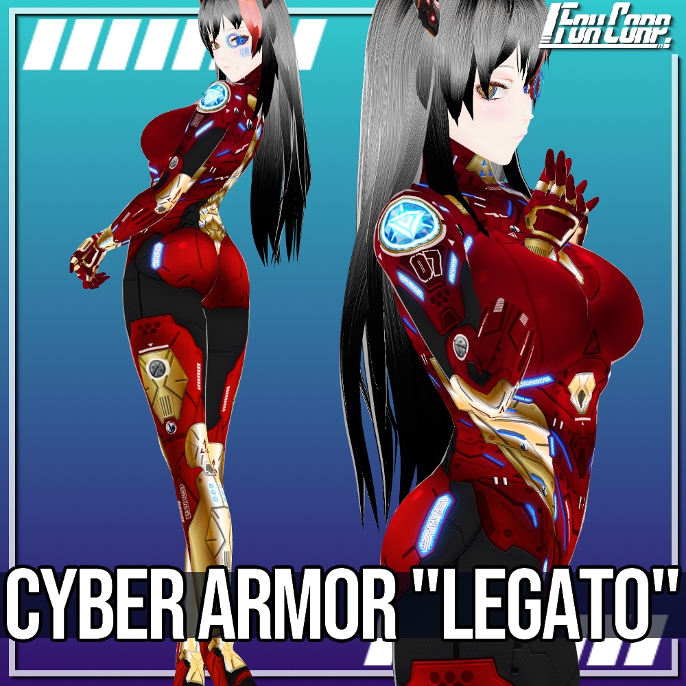 VRoid用 3*4色展開 サイバーアーマー 第2世代 "LEGATO" - Cyber Armor 2nd Gen. "LEGATO" 3*4Colors