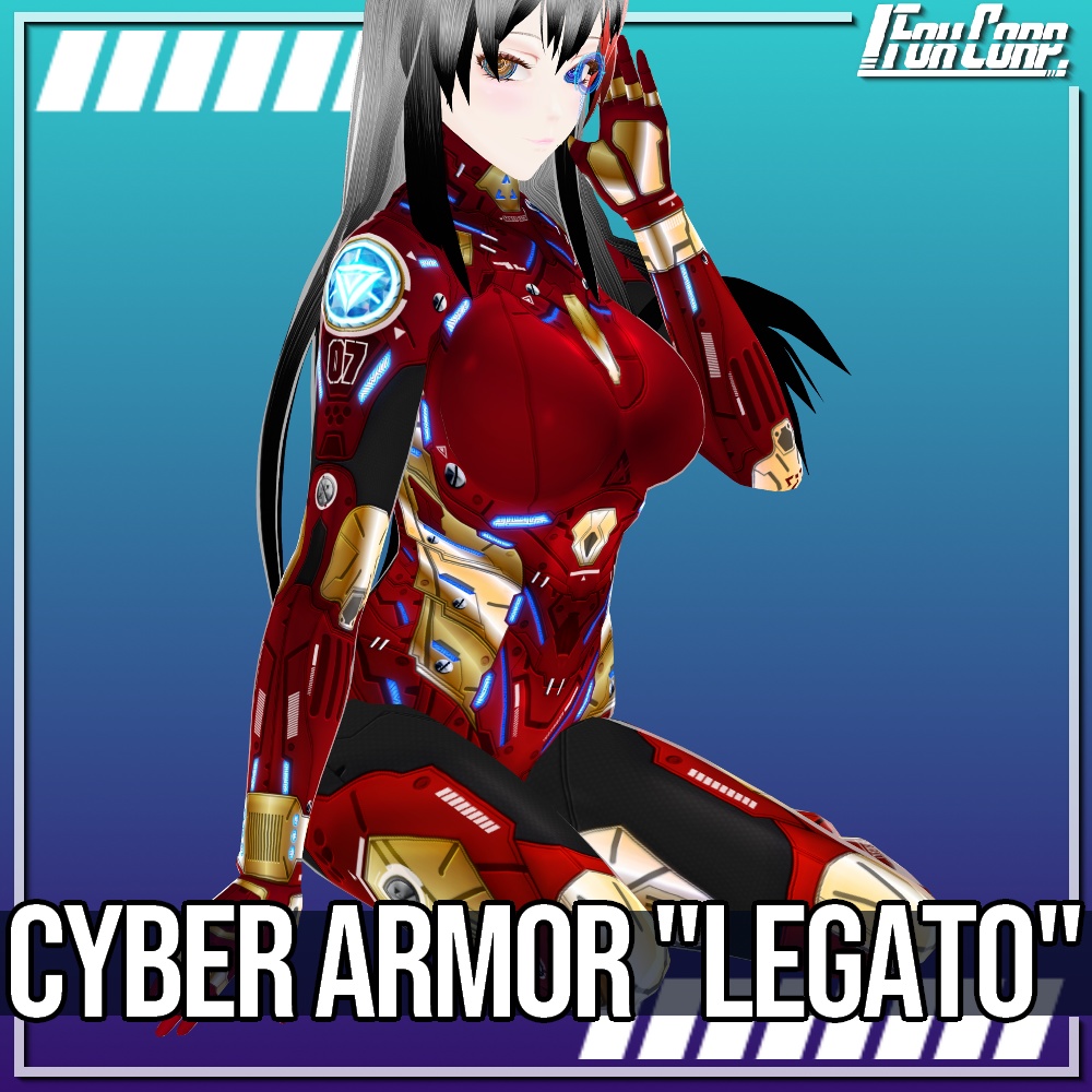 VRoid用 3*4色展開 サイバーアーマー 第2世代 "LEGATO" - Cyber Armor 2nd Gen. "LEGATO" 3*4Colors