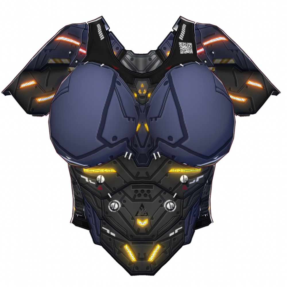 VRoid用 4*4色展開 サイバー防弾ベスト2 - Cyber Flak Jacket Design2 4*4Colors