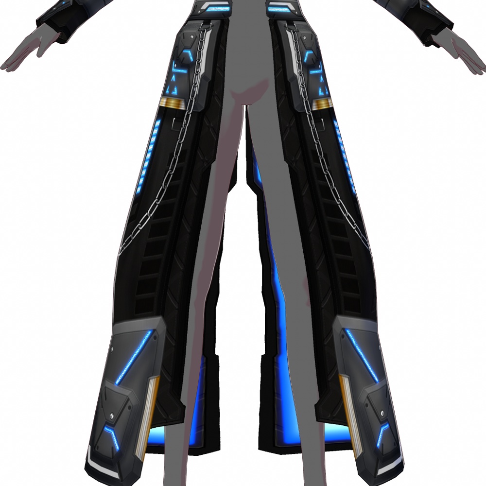 VRoid用 4色展開 サイバーコート "E.C.L.I.P.S.E." - Cyber Coat "E.C.L.I.P.S.E." 4Colors