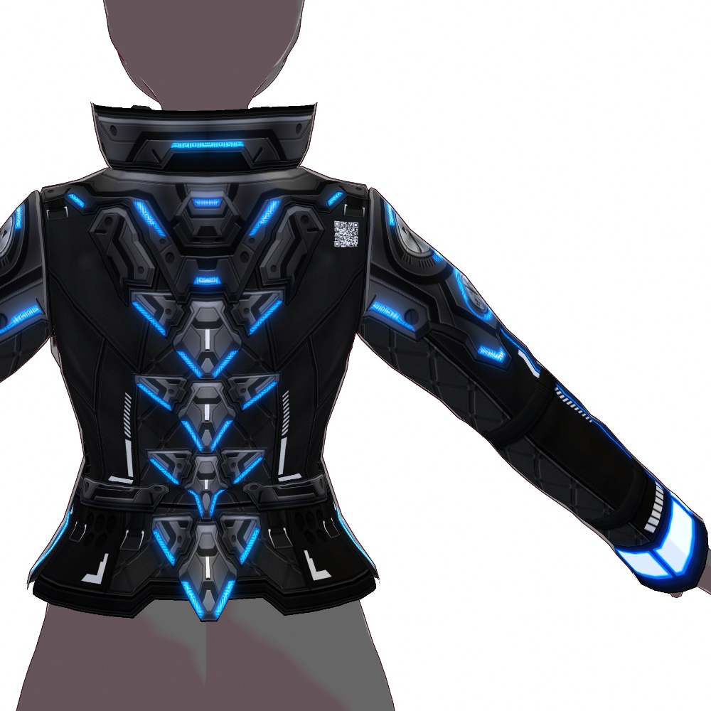 VRoid用 4色展開 サイバージャケット - Cyber Jacket 4Colors