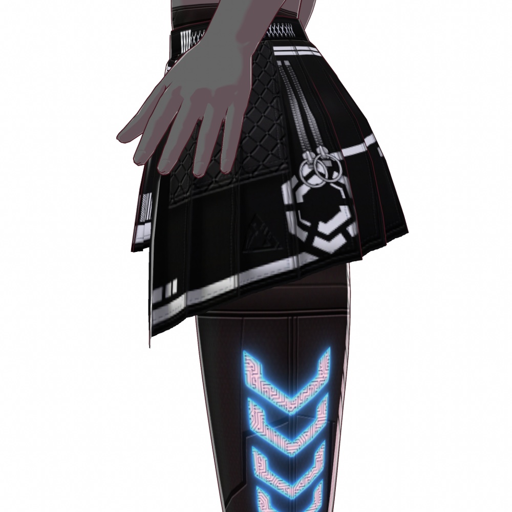 VRoid用 4*4色展開 サイバースカート&レギンス / Cyber Skirt & Leggings 4*4 Colors