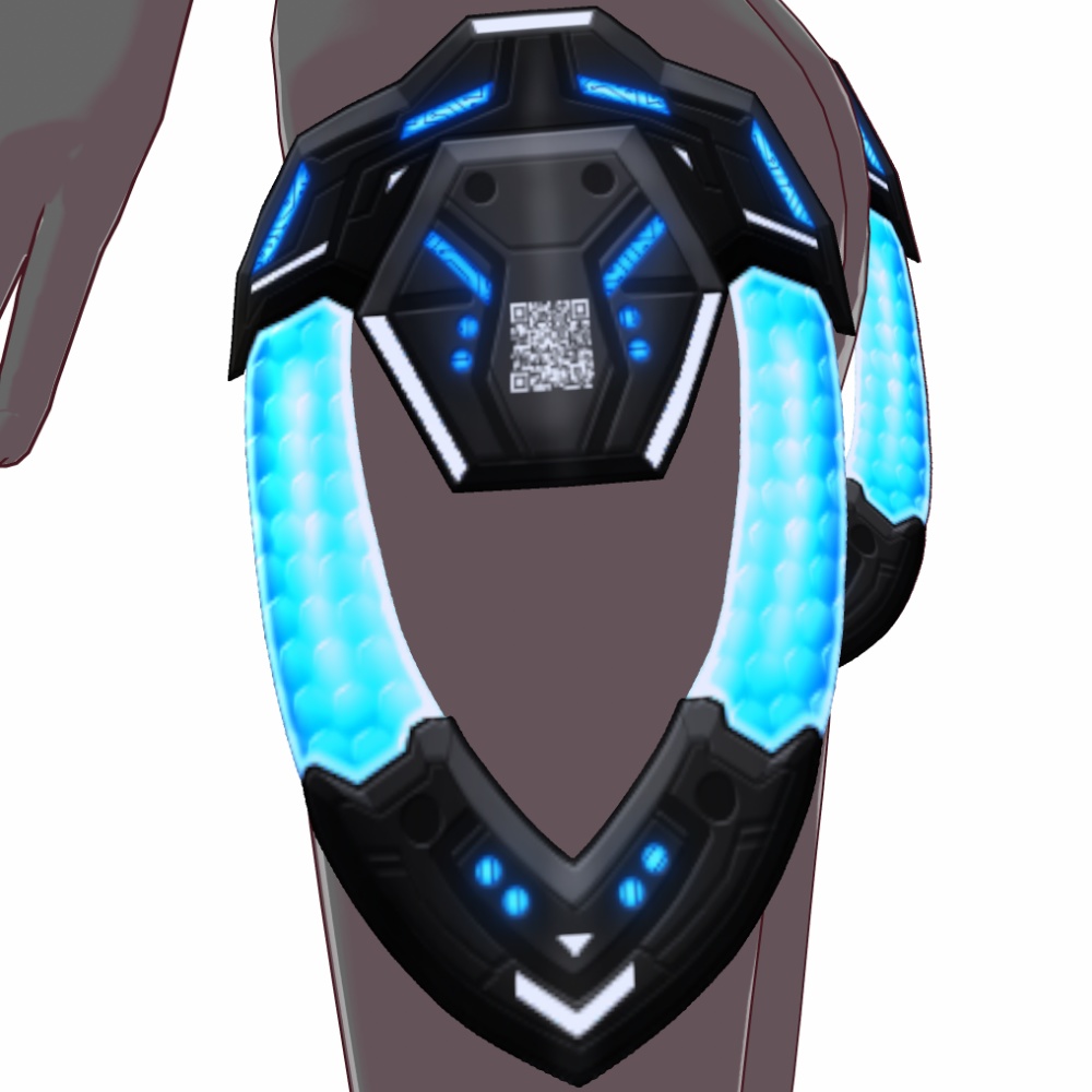 VRoid用 4色展開 サイバー追加パーツセット - Cyber Additional Parts 4Colors