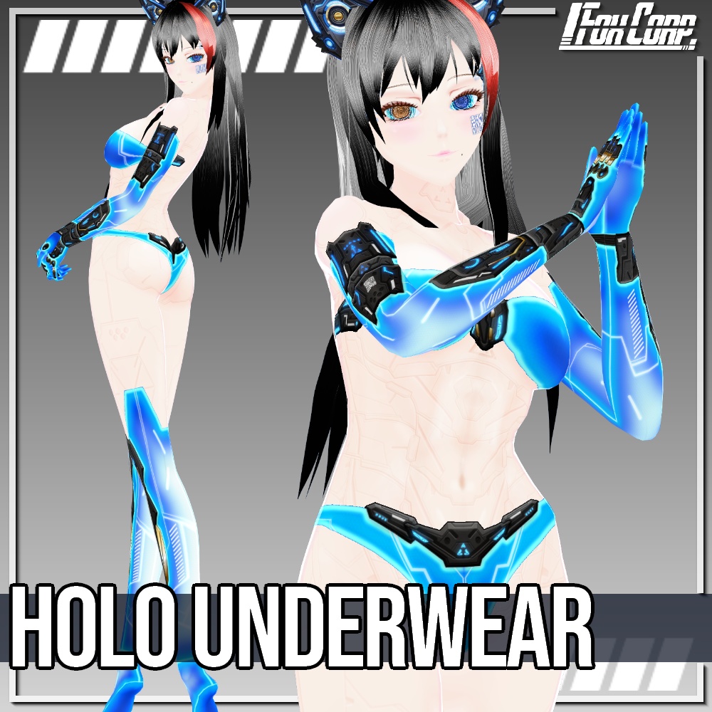 VRoid用 4色展開 ホログラフィックアンダーウェア - Holo Underwear 4Colors