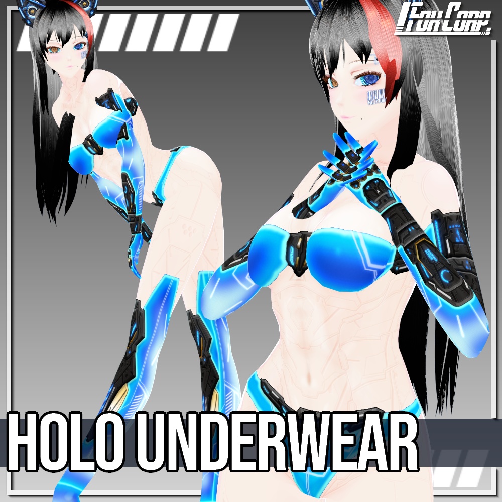 VRoid用 4色展開 ホログラフィックアンダーウェア - Holo Underwear 4Colors